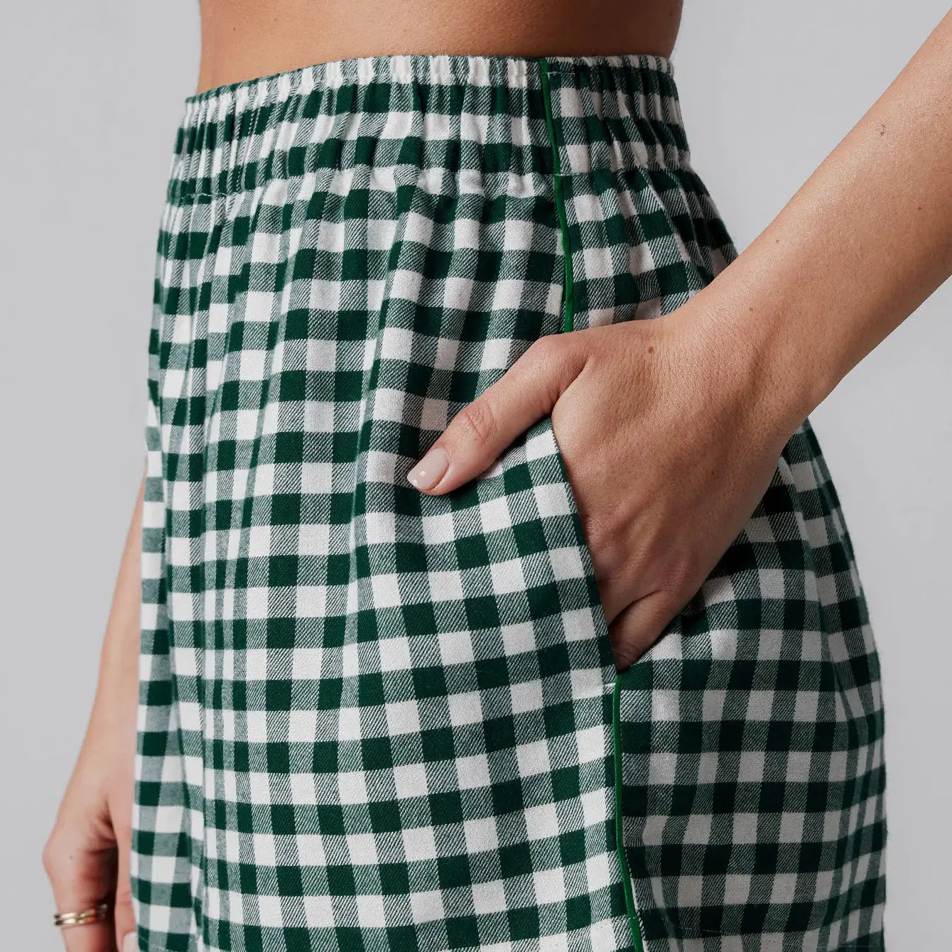 Brushed Flannel Short, Verdant Check