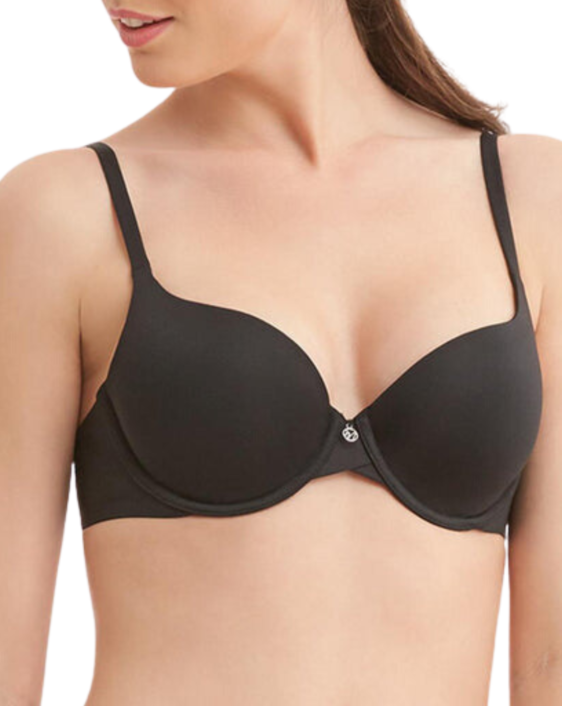 Pure Demi Cup T-Shirt Bra, black