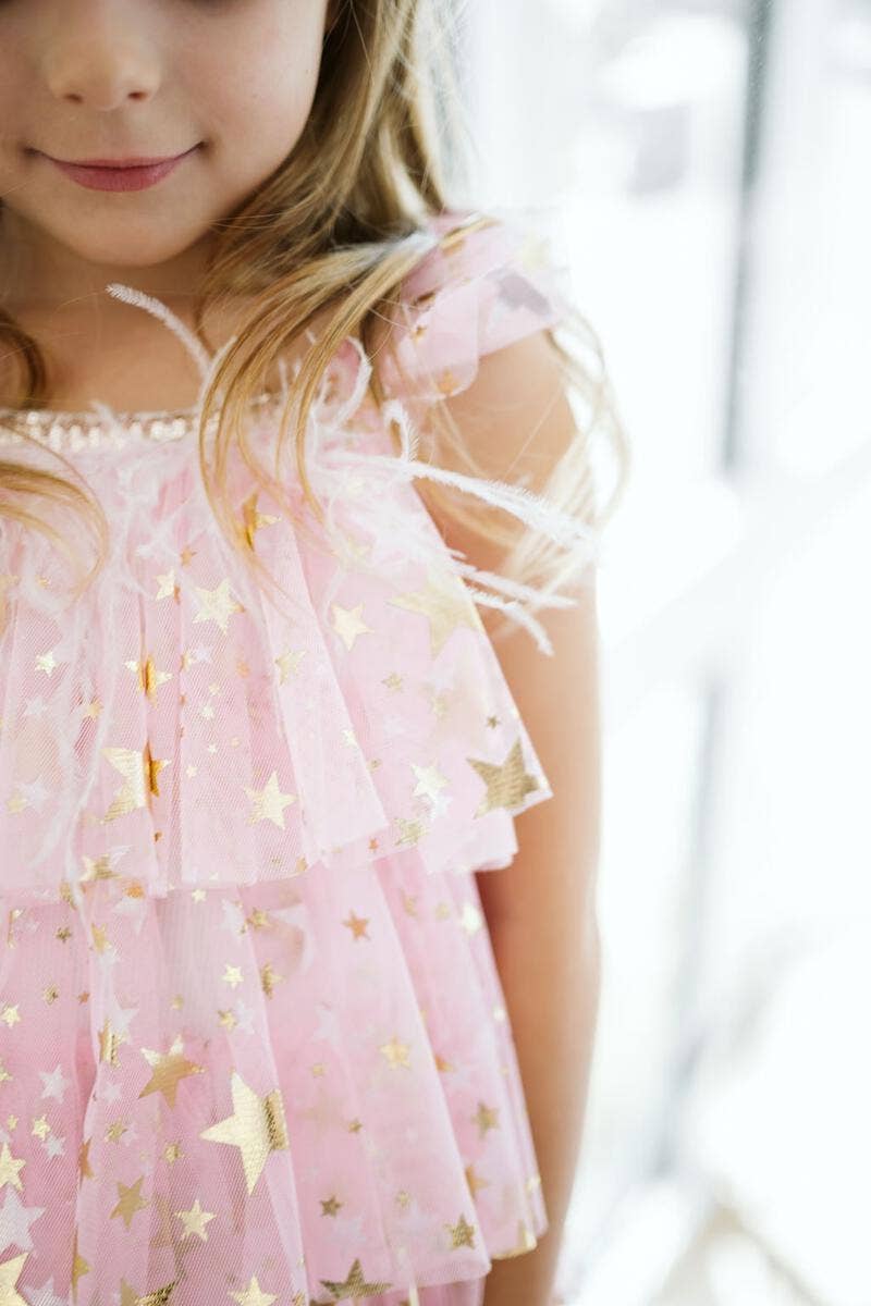 Layered Dress, Ivory Stars