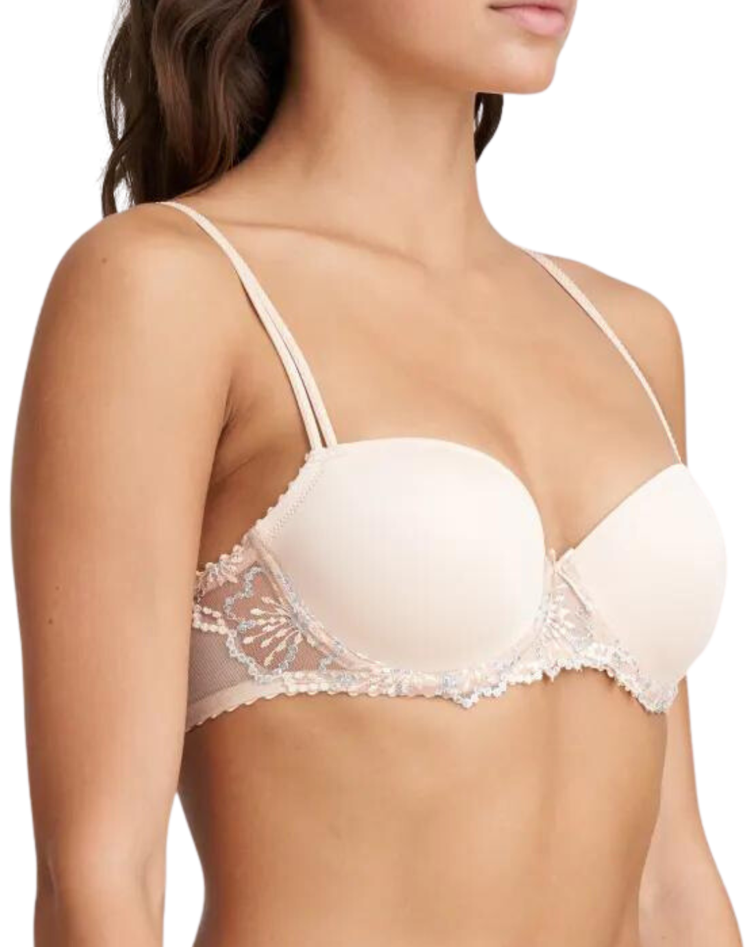 Jane Padded Balcony Bra, Pale Peach