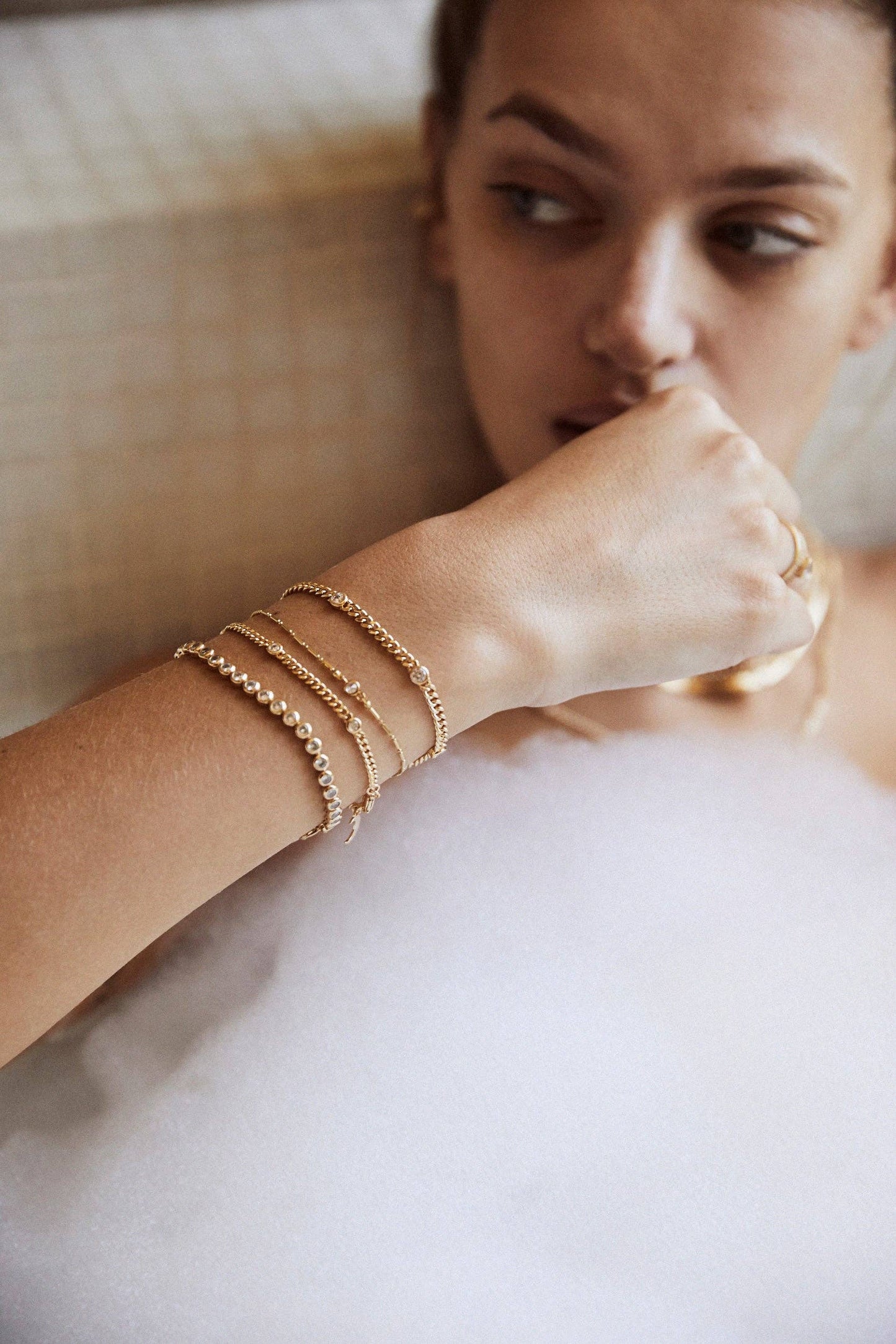 Large Daisy Link Bracelet