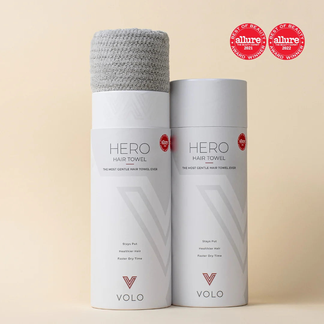 The VOLO Hero Hair Towel-Luna Grey