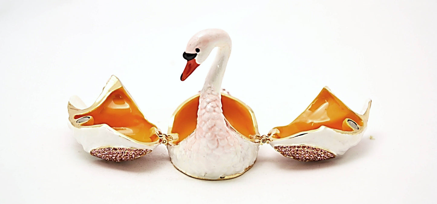 Swan Trinket Box, Pink