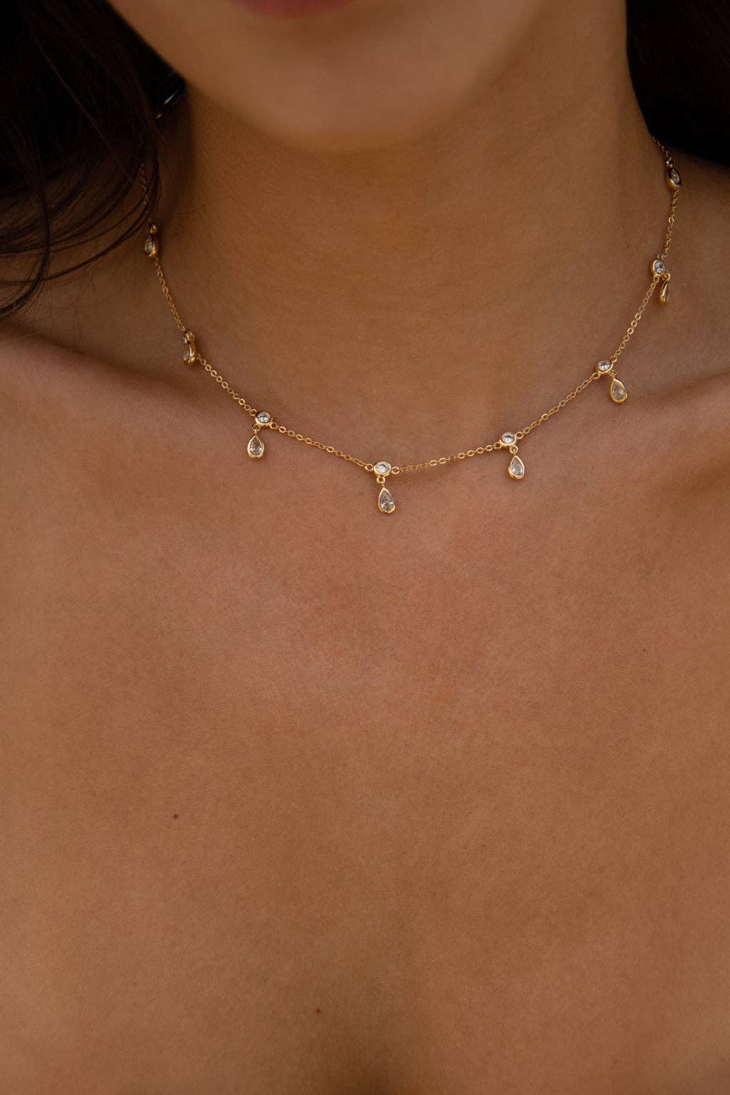Quinn Shaker Necklace, Gold