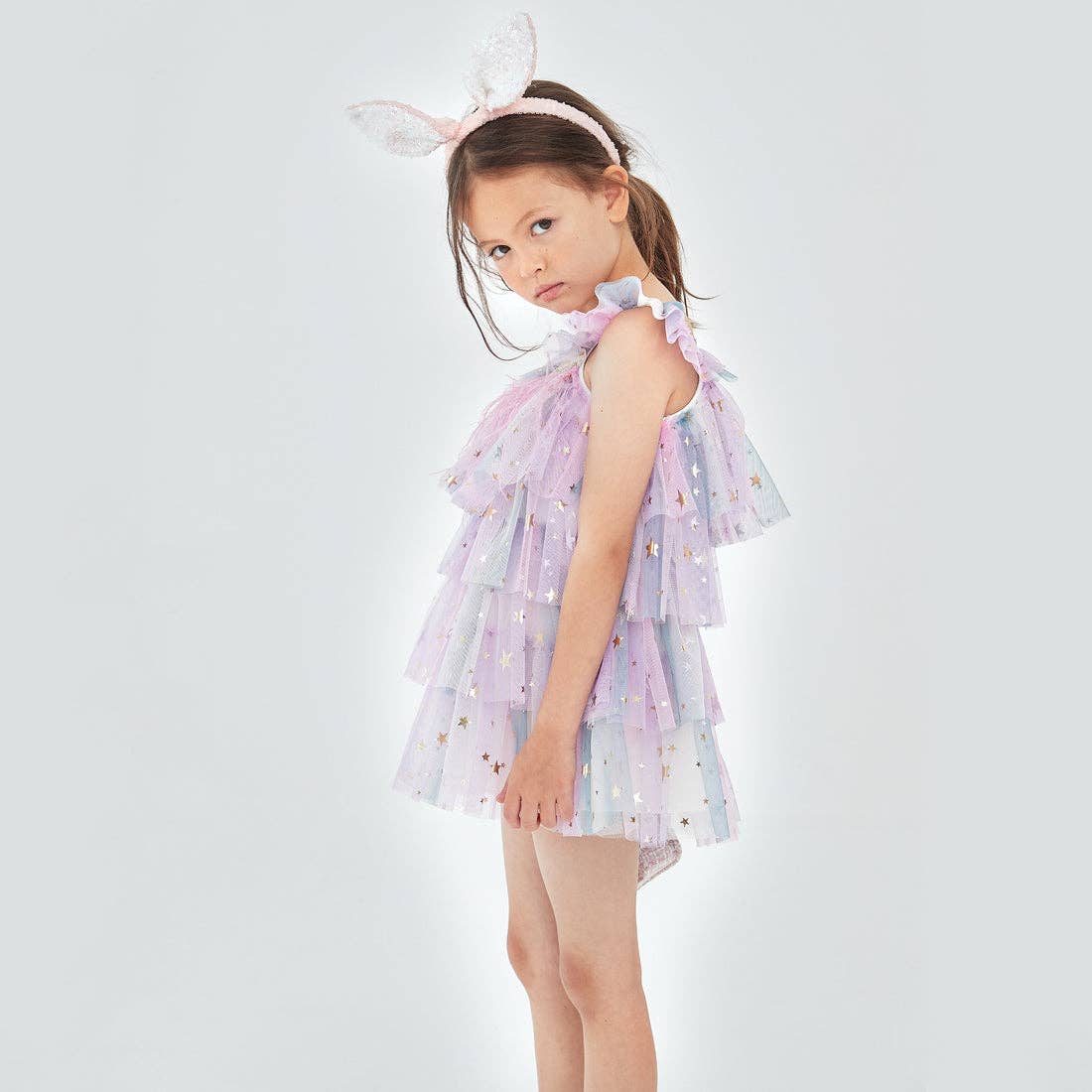 Layered Dress, Purple