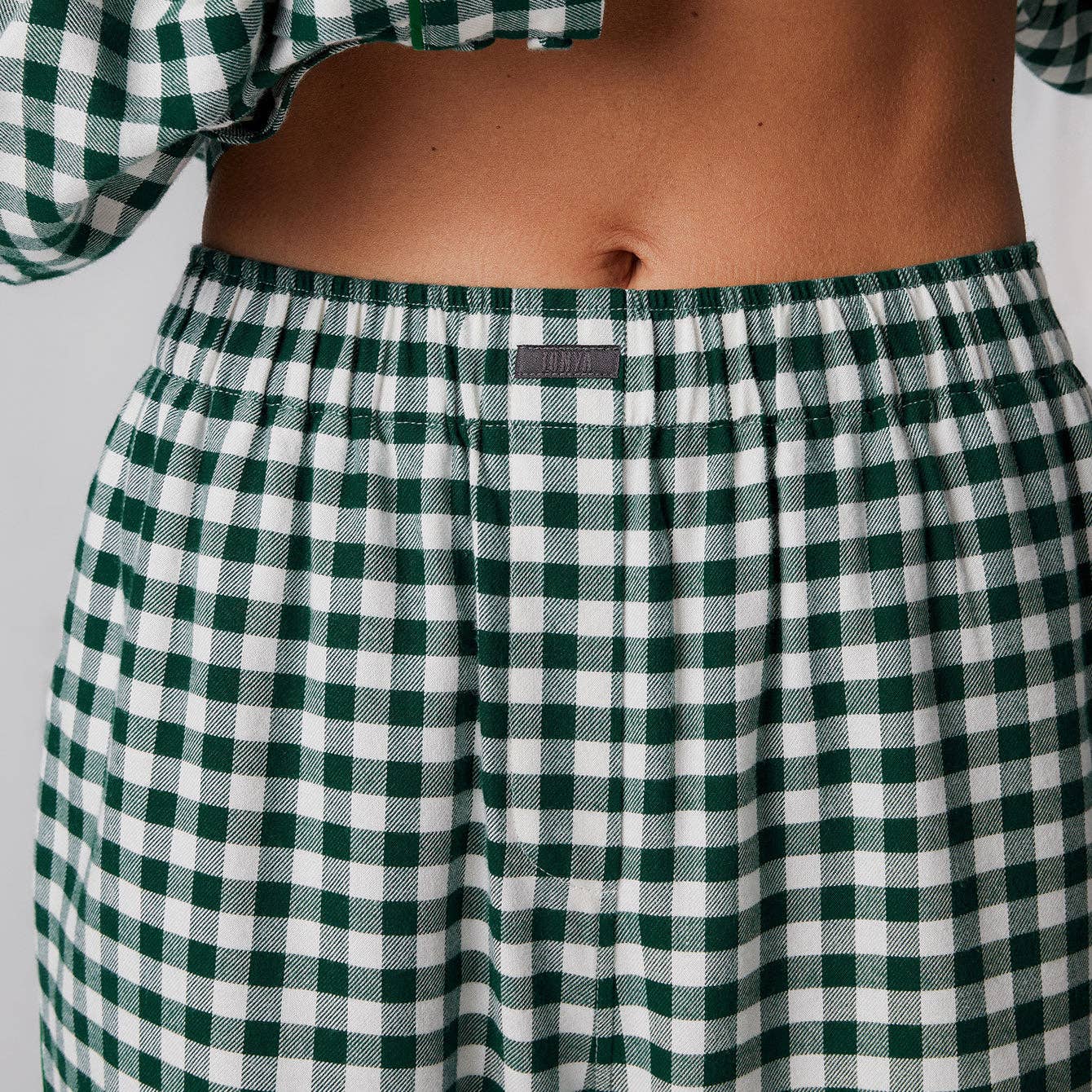 Brushed Flannel Shaped Pant, Verdant Check