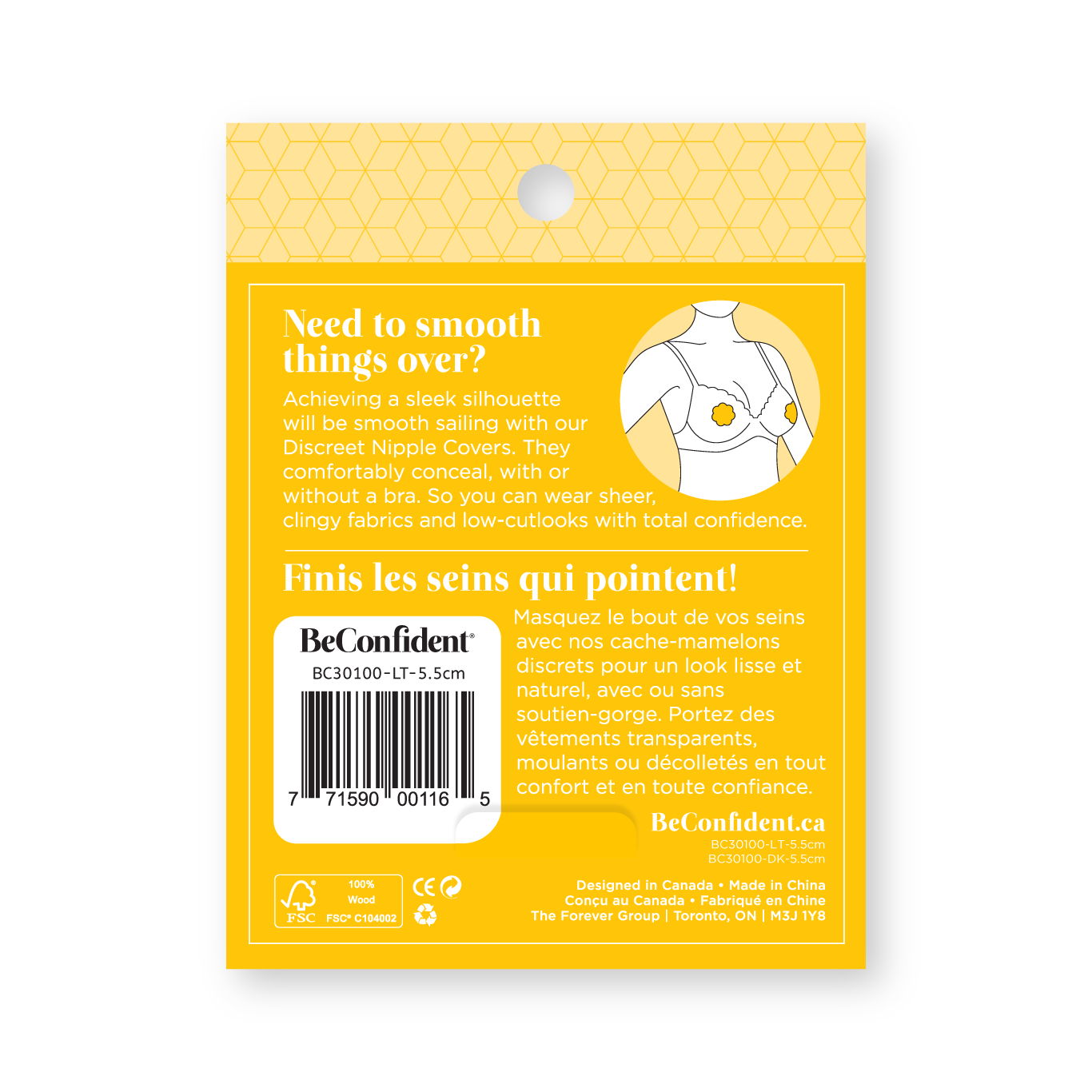 Discreet Nipple Cover - 3 Pack, light