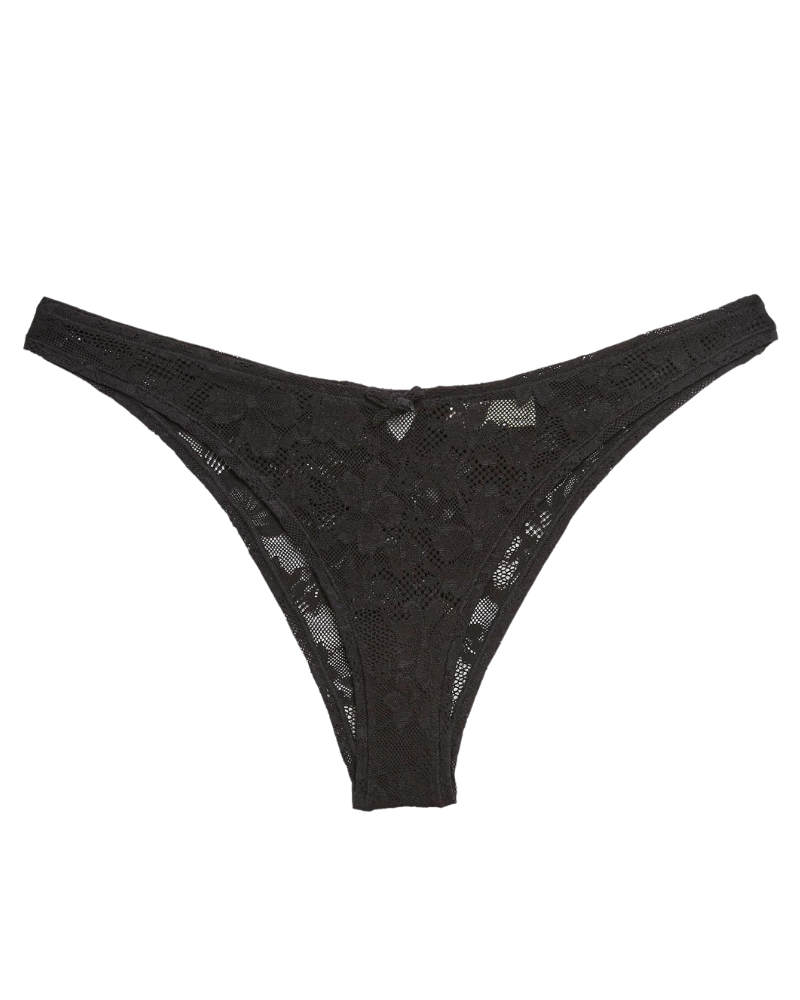 Le Stretch Lace Cheeky, Black