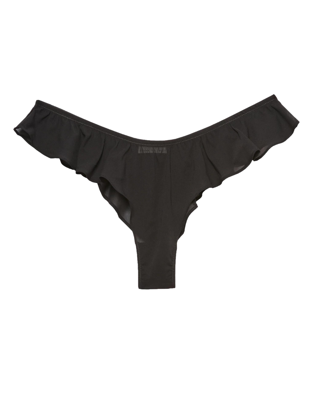 Georgette Flutter Panty, Black
