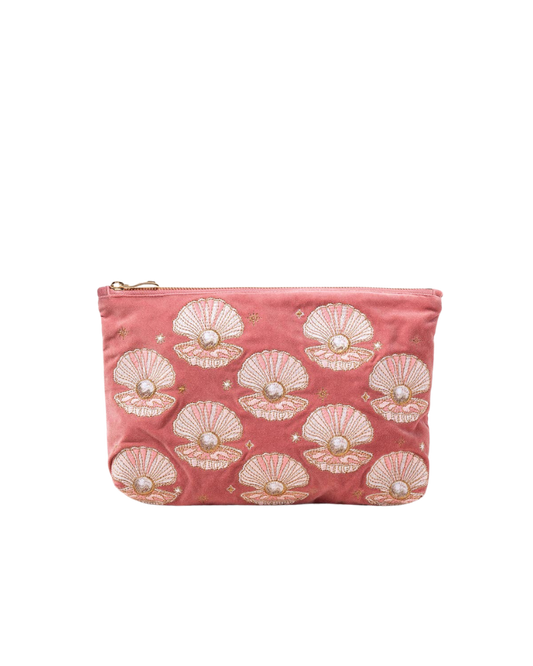 Pearl Shell Rose Pink Everyday Pouch
