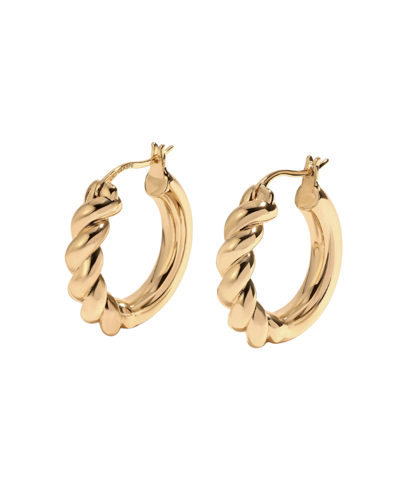 Small Lilou Earrings, Gold