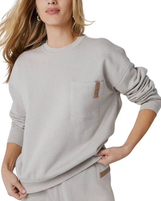 Silksweats Reversible Pocket Sweatshirt, Sonata Moon