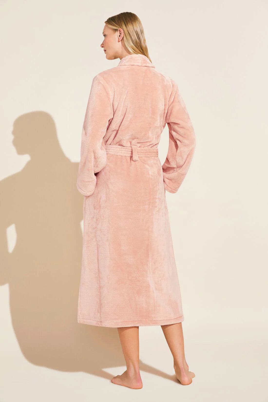 Chalet Recycled Plush Robe, Rose Cloud
