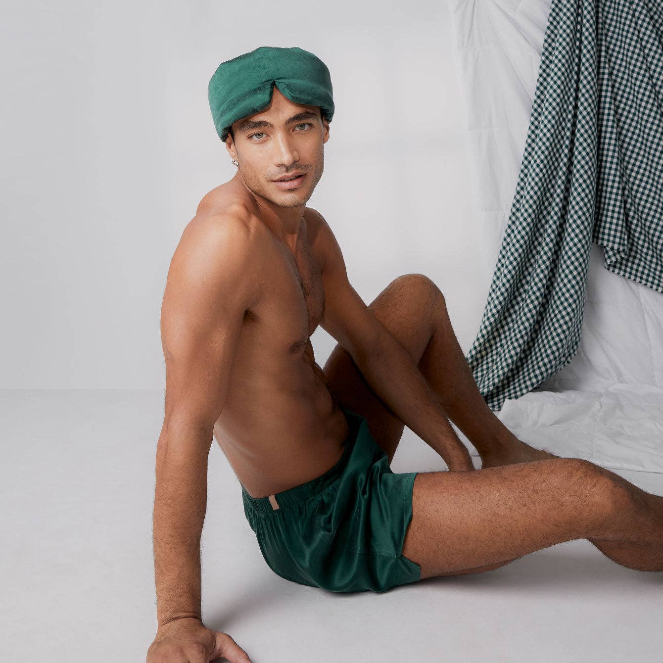 Men's Washable Silk Boxer, Hum Forest