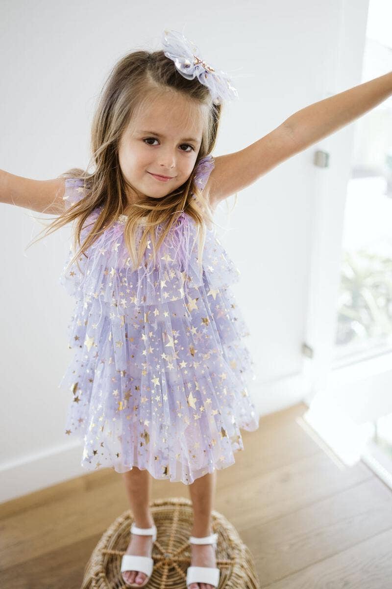 Layered Dress, Ivory Stars