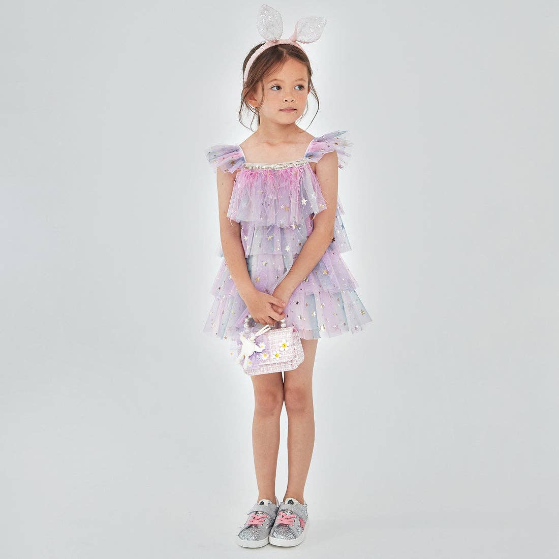 Layered Dress, Purple