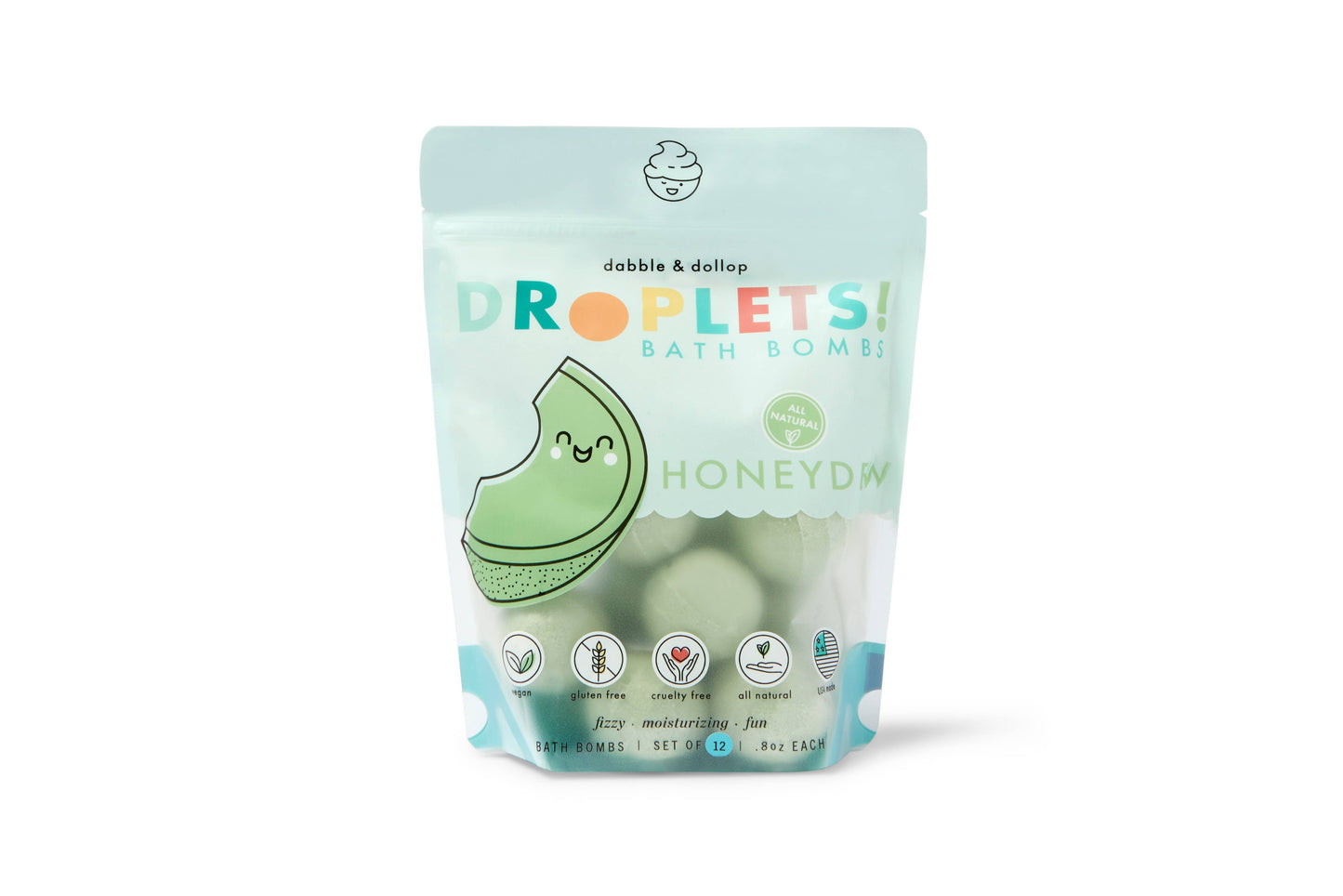 100% Natural Bath Bombs - Honeydew Melon