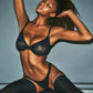 Le Stretch Lace Demi Bra, Black