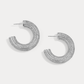 Medium Pave Sloane Hoops