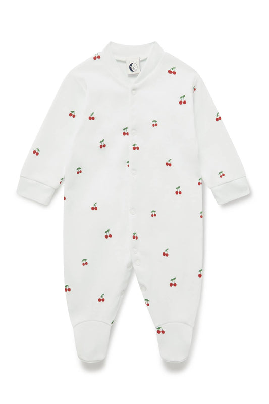 BABY SLEEPSUIT | CHERRIES