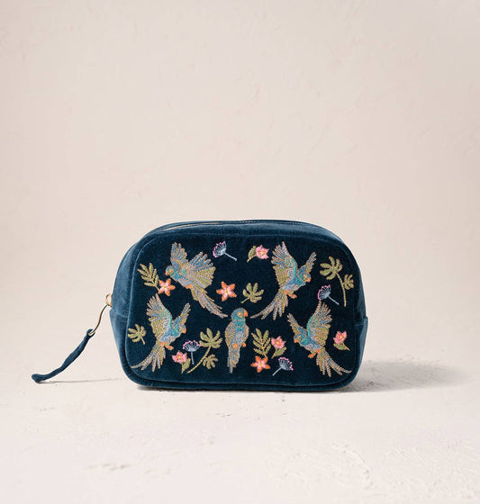 Flying Parrots Makeup Bag