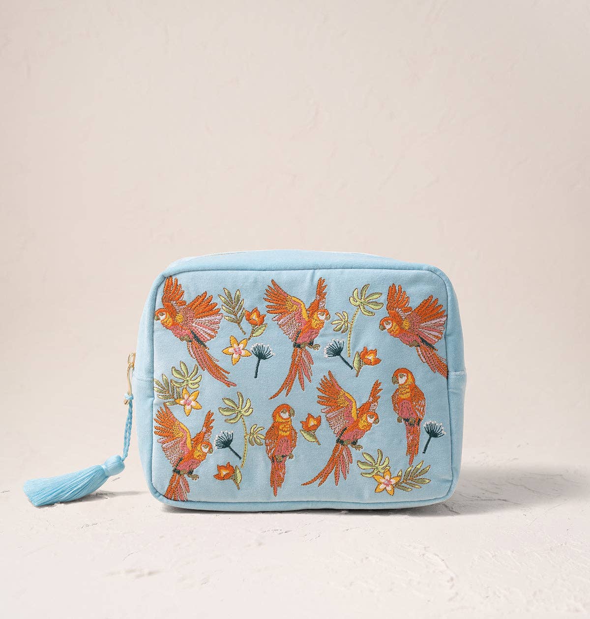 Flying Parrots Wash Bag