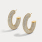 Medium Pave Sloane Hoops