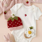 Cotton Strawberry Flower Cardigan