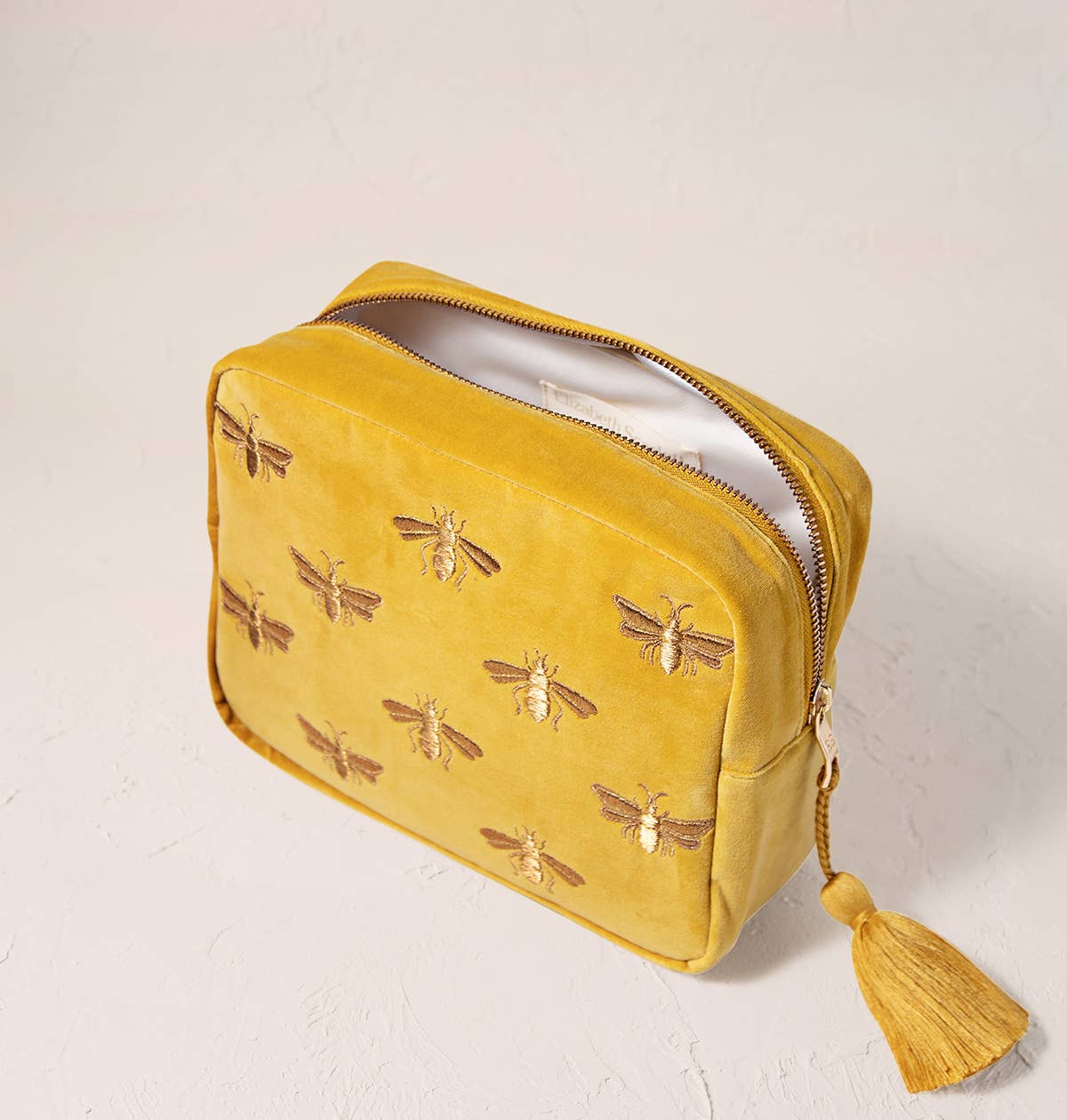 Honey Bee Wash Bag, Mustard