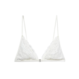 Charlotte Lace Triangle Bra, Ivory