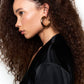 SLOANE HOOPS, LARGE: GOLD