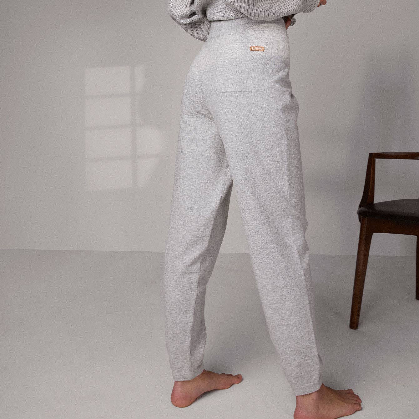 Cozy Cotton Silk Relaxed Jogger, Mellow Grey Heather – Kismet