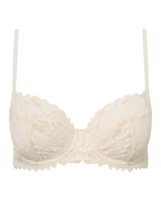 Cosabella Encantata Side Support Bra-Moon Ivory/Pink Lilly