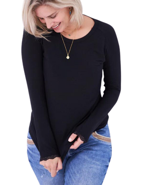 Essential Slouch Top, black
