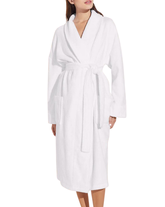 Terry Gender Neutral Robe, White
