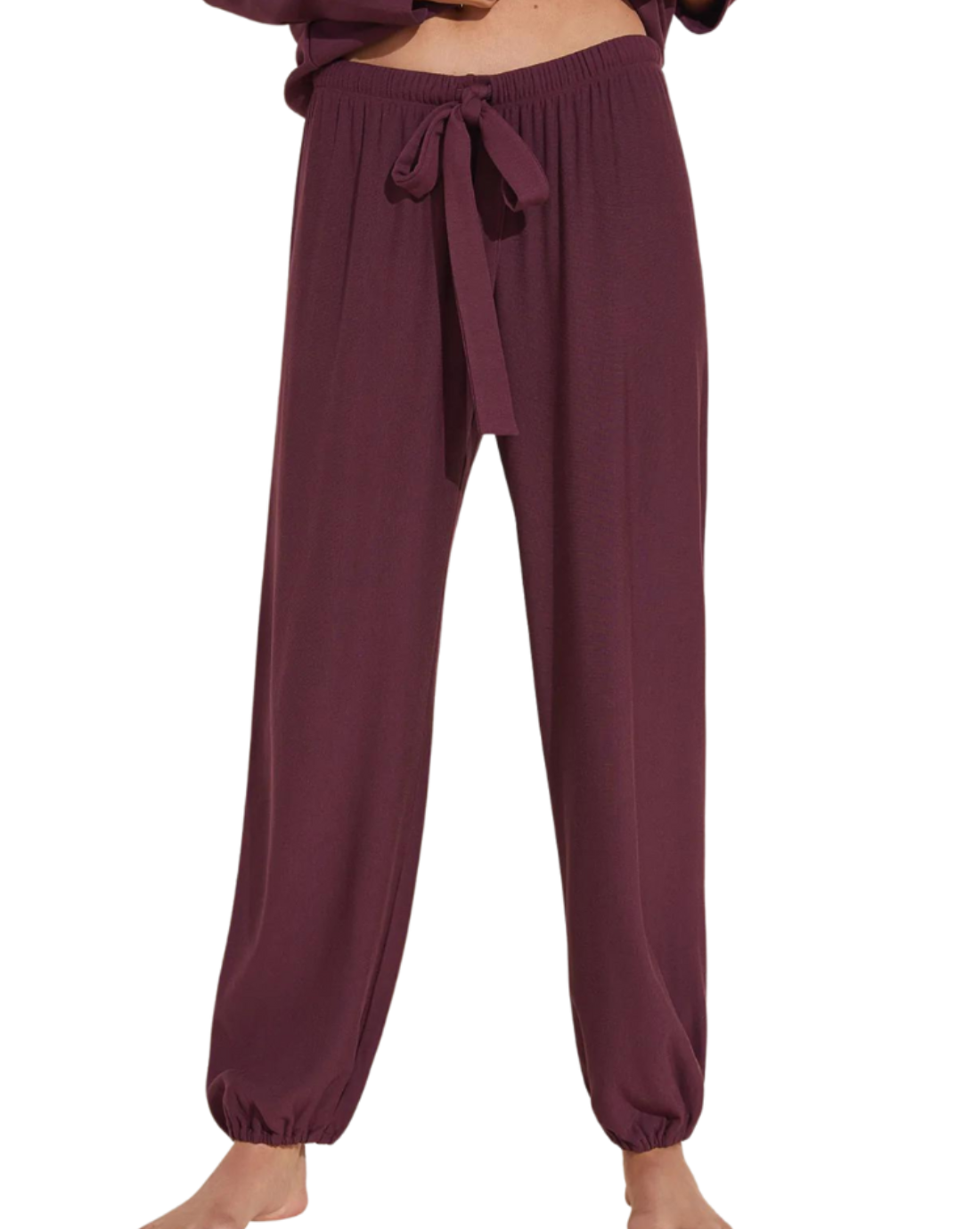 Softest Sweats Cropped Pant, Mulberry