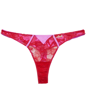 Magnolia Lace Thong, Rouge