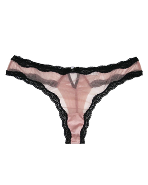 Sheer Tulle Thong, Petal