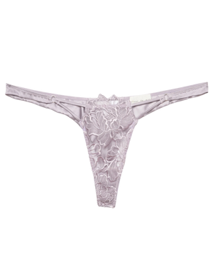 Whitney Embroidery Thong, Thistle