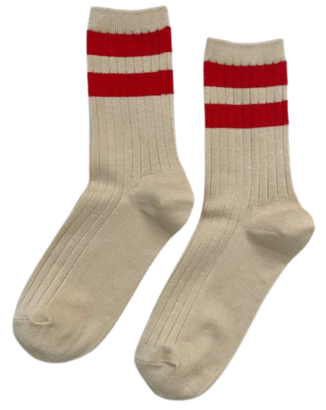 Varsity Her Socks, red