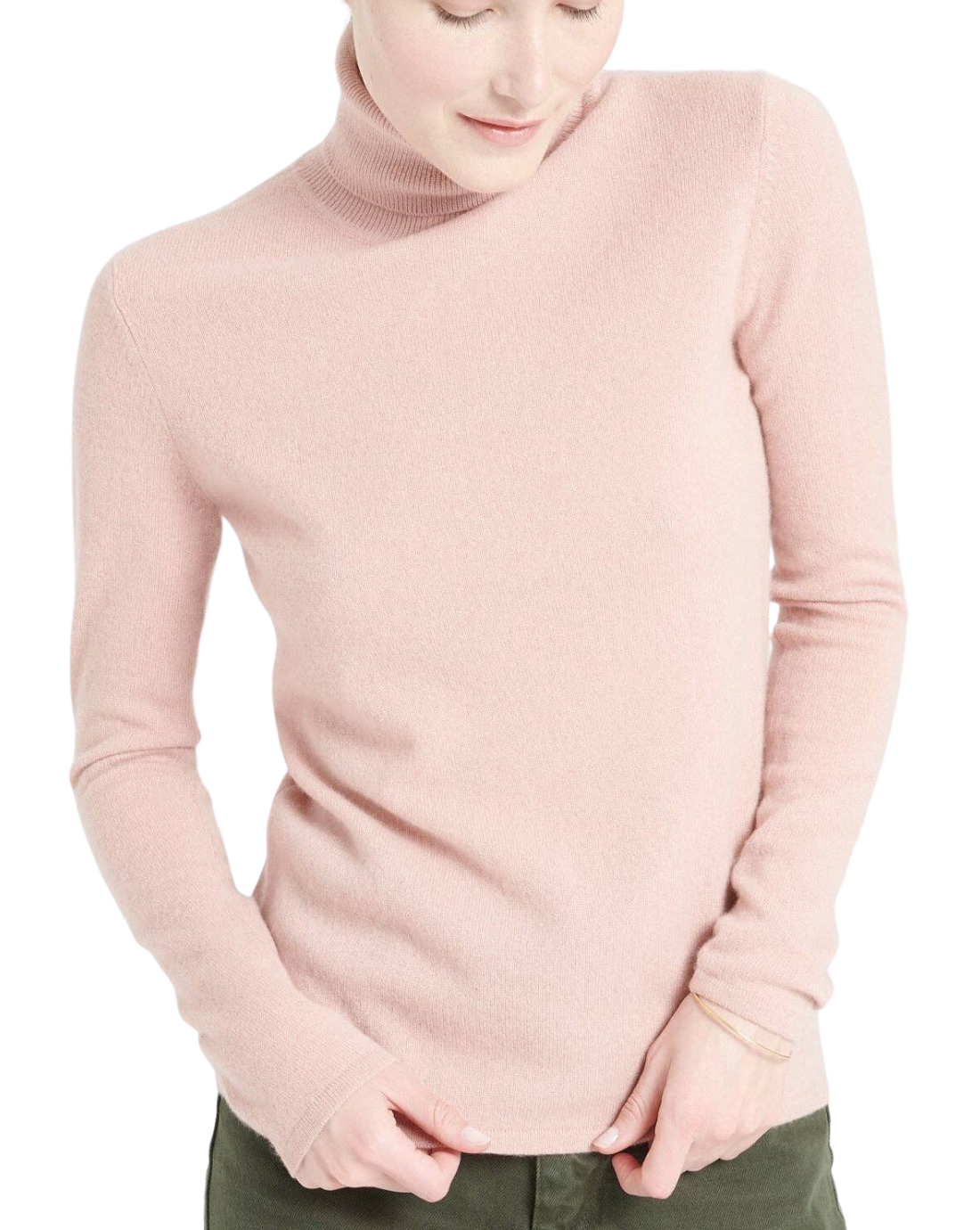Lilly Layer Cashmere Sweater, Rose