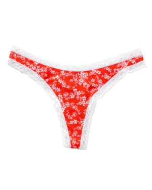 Brazilian Knicker, Red Ditsy