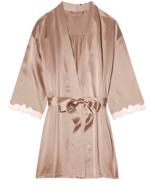 Charlotte Short Robe, Blush