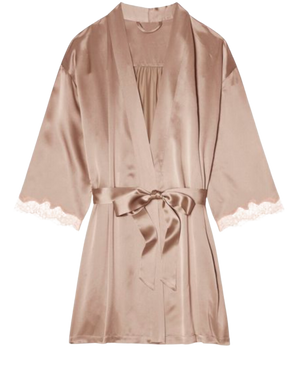 Charlotte Short Robe, Blush