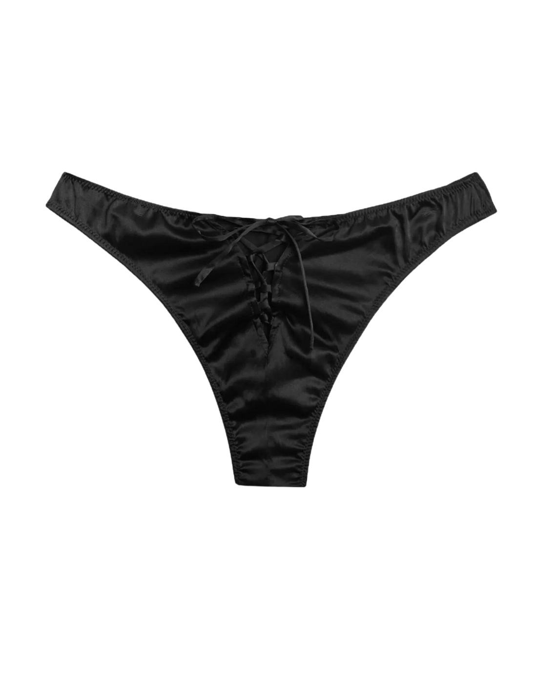 Laced Up Luxe Cheeky, Black