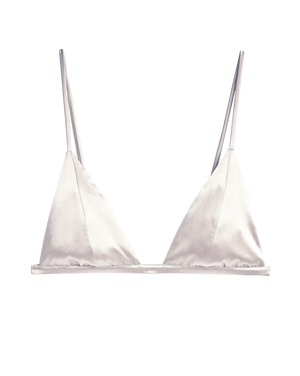 Luxe Triangle Bra, Ivory