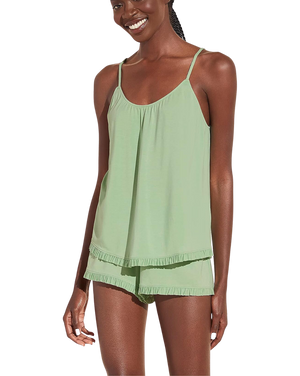 Gisele Modal Ruffle Cami & Short Set, Pistachio