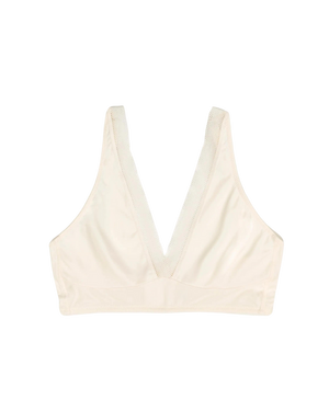 Nano Soft Cup Plunge Bra, Plaster