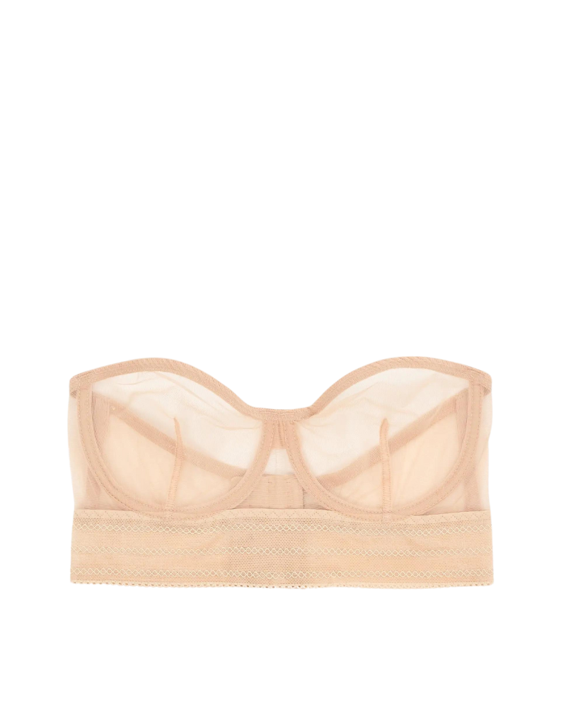 Bare Underwire Strapless Bra, Powder