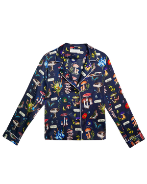 Fleur Pj Top, Mushroom Print